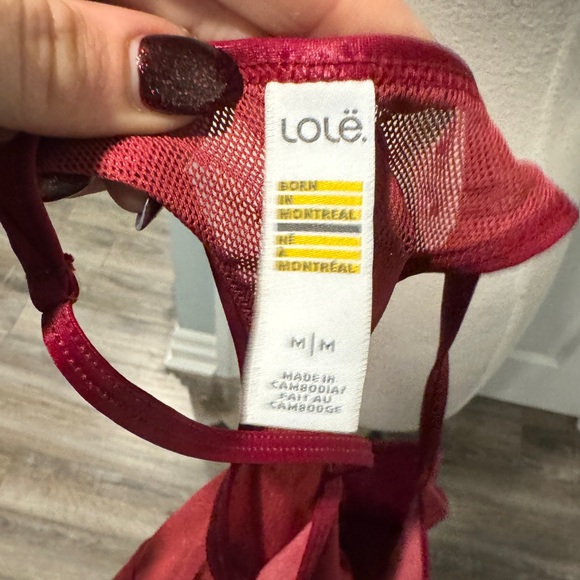 Lole red tank top with mesh design - Picture 4 of 4